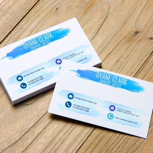 Graphic Artist Calling Card - Brush Stroke Thumbnail