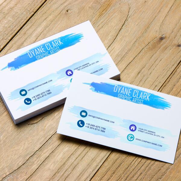 Graphic Artist Calling Card - Brush Stroke Thumbnail