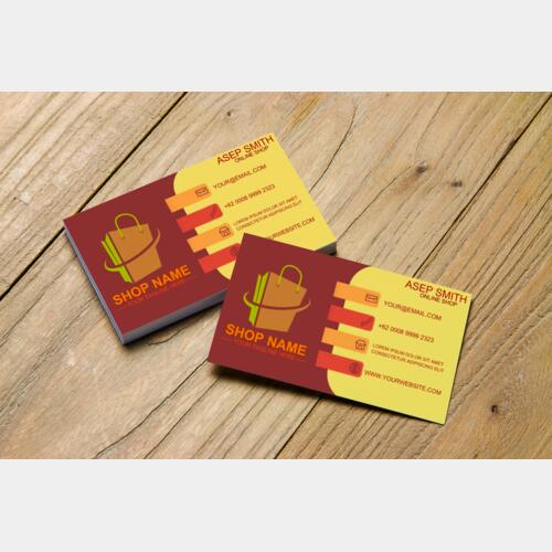 Online Shop Calling Card - Shopping Bag Thumbnail
