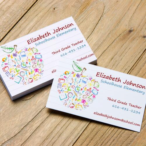 Education Calling Card - Changeable Logo Thumbnail