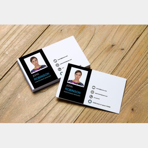 Photo Card - White Black Thumbnail