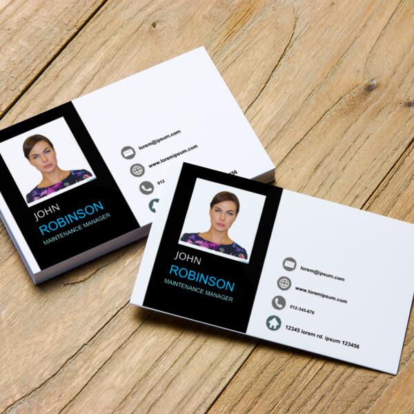 Photo Card - White Black Thumbnail