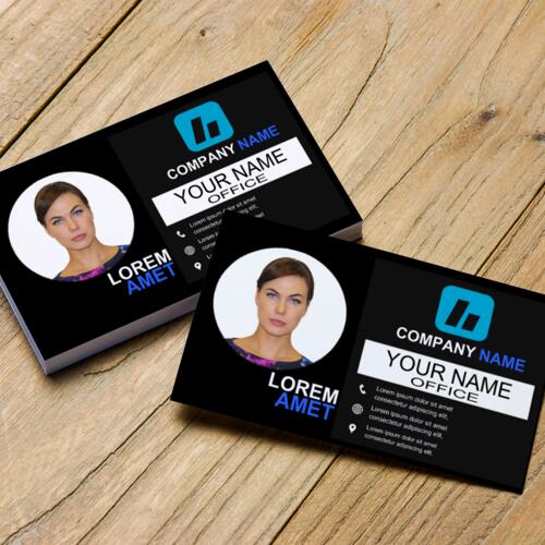 Photo Card - Black Thumbnail