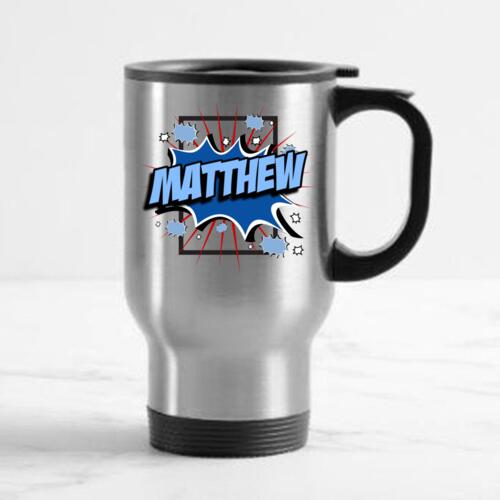 Blue Comic Background with Name Thumbnail