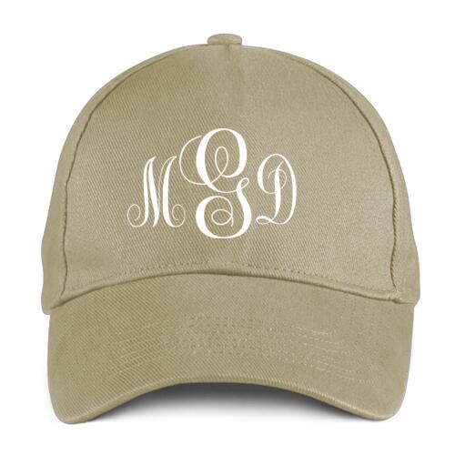 Three Letter Changeable Initials Customized Caps Thumbnail