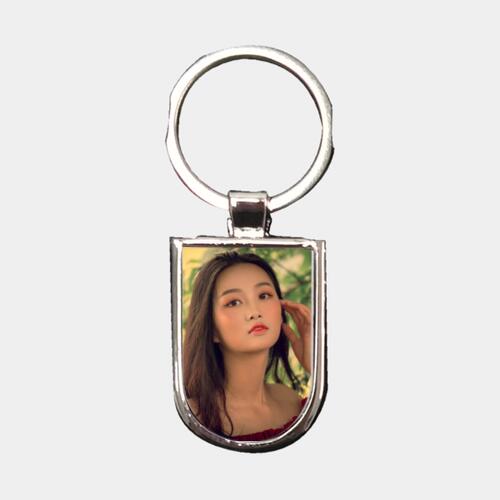 Changeable Picture Metallic Keychain Thumbnail