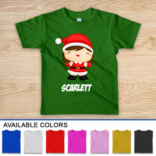 Christmas Elf Clipart Kids Shirt - KCD-13 Thumbnail