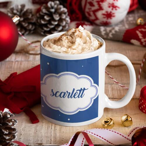 Seasons Greetings Christmas Owl Editable Name Thumbnail