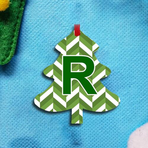 Tree w/ Inititals Christmas Decor Thumbnail
