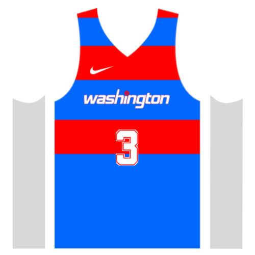 Team Washington Lines and Pattern Jersey Sando JST-07 Thumbnail