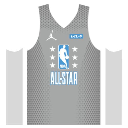 Team ALL-STAR Gray Lines and Pattern Jersey Sando JST-07 Thumbnail