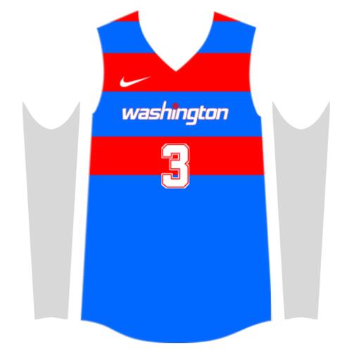 Team Washington Lines and Pattern Jersey Sando JST-10 Thumbnail