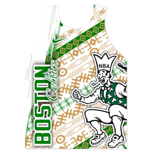 Team Boston Celtics 2 Full Print Jersey Sando JST-03 Thumbnail