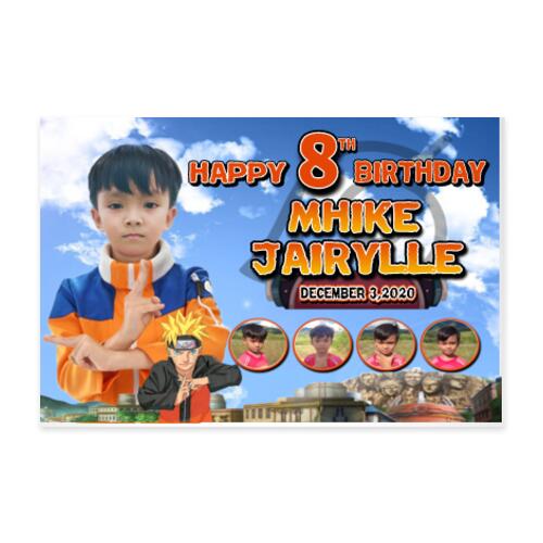Naruto Birthday Banner with Pictures - TRG 1 Thumbnail