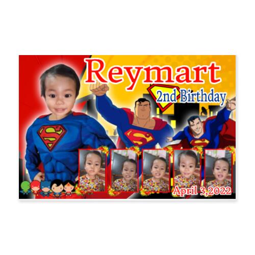 Superman Birthday Banner with Pictures - TSP 1 Thumbnail