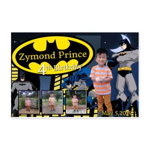 Batman Birthday Banner with Pictures - TSP 2 Thumbnail