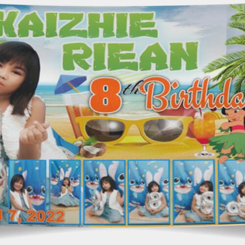 Island Birthday Banner with Pictures - TGB 1 Thumbnail