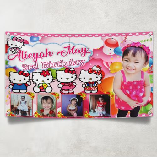 Hello Kitty Birthday Banner with Pictures - TGB 2 Thumbnail