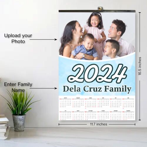 Customizable Family Design - C2S A3 Calendar - PCR-2 Thumbnail