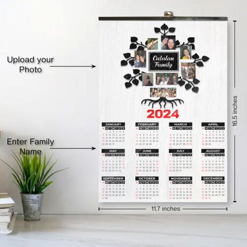 Customizable Family Design - C2S A3 Calendar - PCR-7 Thumbnail
