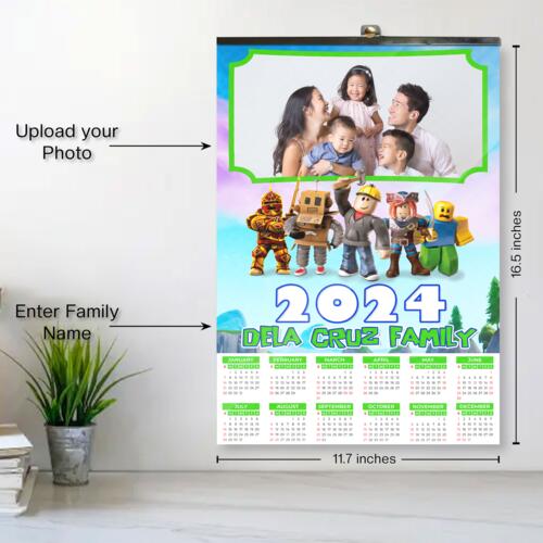 Customizable Roblox Design - C2S A3 Calendar - PCR-25 Thumbnail