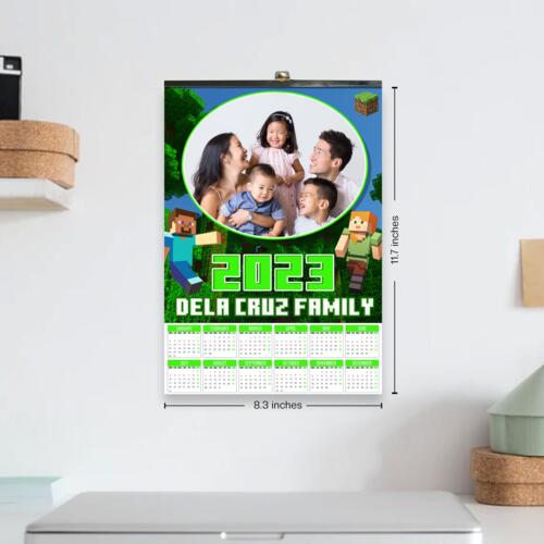 Customizable Minecraft Design - C2S A4 Calendar - PCR-33 Thumbnail