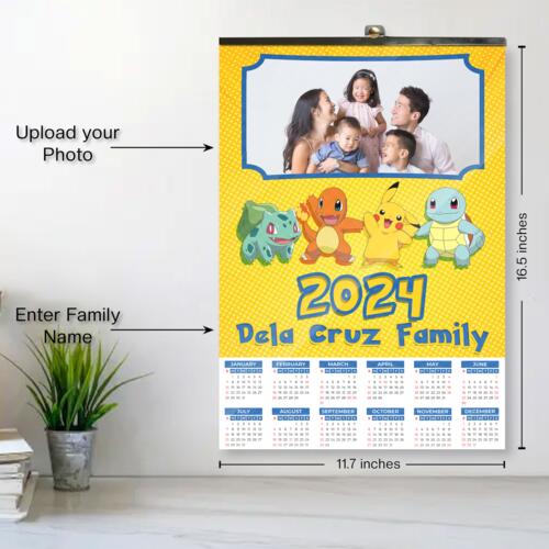 Customizable Pokemon Design - C2S A3 Calendar - PCR-34 Thumbnail