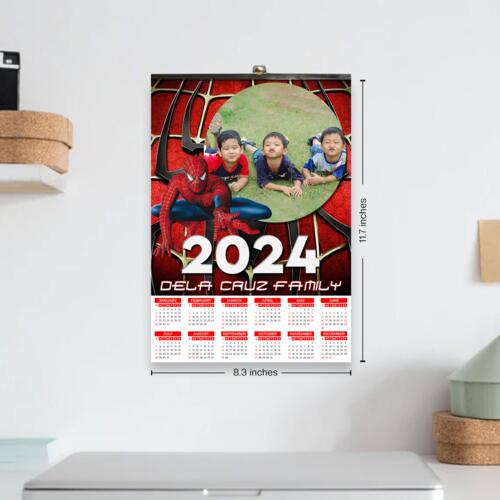 Customizable Spiderman Design - C2S A4 Calendar - PCR-19 Thumbnail