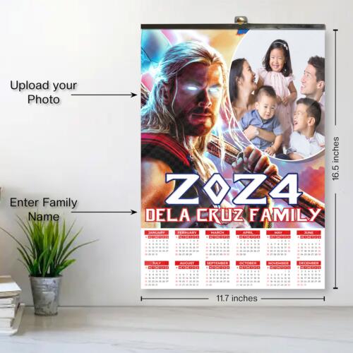 Customizable Thor Design - C2S A3 Calendar - PCR-20 Thumbnail