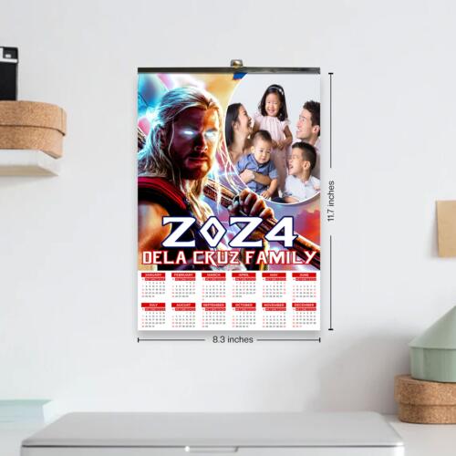 Customizable Thor Design - C2S A4 Calendar - PCR-20 Thumbnail