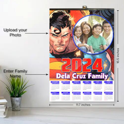 Customizable Superman Design - C2S A3 Calendar - PCR-21 Thumbnail