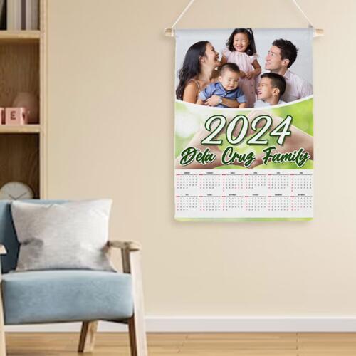 Customizable Family Design - Wooden Dowel Scroll Calendar - PCR-6 Thumbnail