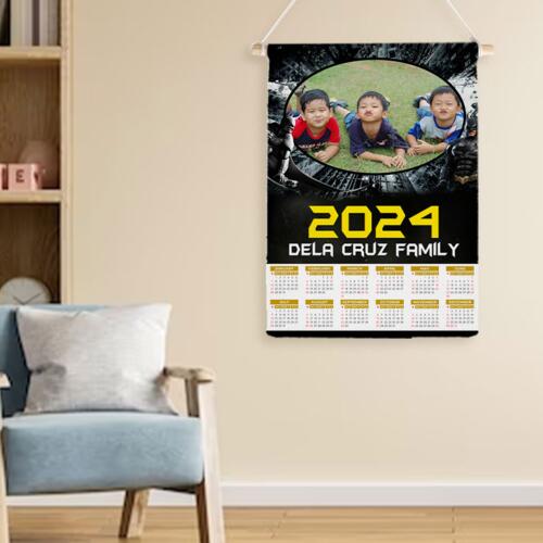 Customizable Batman Design - Wooden Dowel Scroll Calendar - PCR-14 Thumbnail