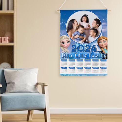 Customizable Frozen Design - Wooden Dowel Scroll Calendar - PCR-30 Thumbnail
