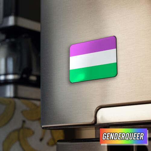 Ref Magnet with GENDERQUEER Flag Thumbnail