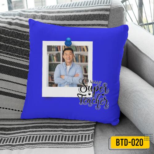 Personalized Pillow with Customizable Image, Pillow for Super Teacher, Happy Teacher's Day! Thumbnail