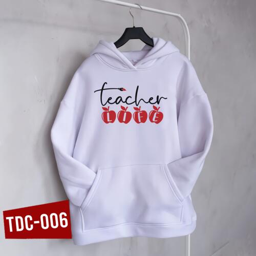 Perfect Gift for Teacher, Teacher LIFE Design on Hoodie Jacket, Happy Teacher's Day! Thumbnail