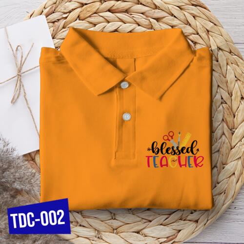 Inspirational Polo Shirt for Blessed Teacher who inspire and educate with ultimate passion, Happy Teacher's Day! Thumbnail