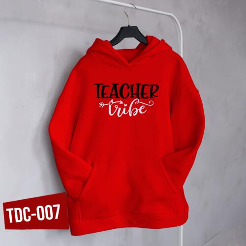 Perfect Gift for Teacher, Teacher Tribe Design in Jacket with Hood, Happy Teacher's Day! Thumbnail