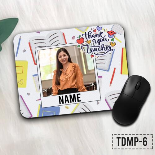 Personalized Mouse Pad, with Customizable Image and Editable, thank you teacher, Happy Teacher's Day! Thumbnail
