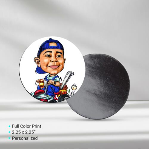 Cute Caricature Design Fridge Magnet Thumbnail