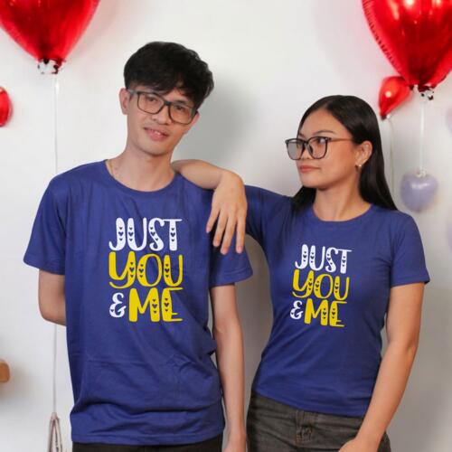 Just You & Me,  Valentine Couple Shirt, Happy Valentines Day! - VC-001 Thumbnail