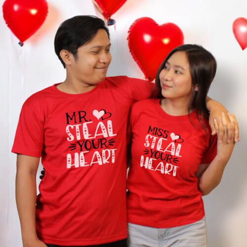 MR. & MISS Steal Your Heart, Valentine Couple Shirt, Happy Valentines Day! - VC-003 Thumbnail