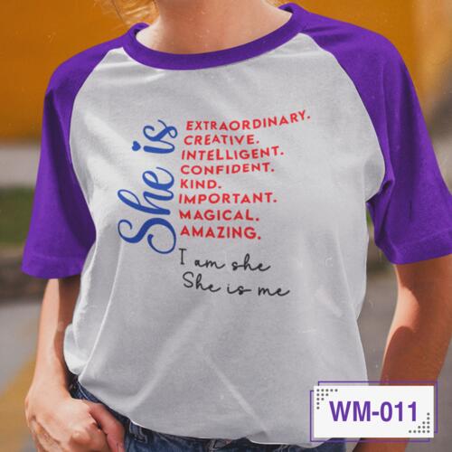 She is Extraordinary, Creative, Intelligent, Kind, Confident, Important, Amazing, Magical. I am she, She is me, Women's Month - WM-011 Thumbnail