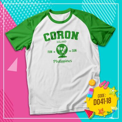 Drifit Raglan Short Sleeve for Summer, Coron Island fun in the Sun Philippines, Travel Destination, Summer, Vacation - CORON Thumbnail
