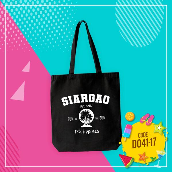 Black Canvas Bag for Summer, Perfect Bag for Travel, Vacation, Philippine Destination, Siargao Thumbnail