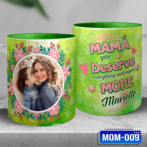 MAMA you Deserve everything and much MORE, Photo Frame with Customizable Image and Personalized Name, Perfect Gift for Mother's Day - MOM-009 Thumbnail