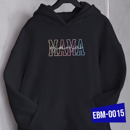 MAMA, Embroided Hoodie Jacket for Mother's Day, Best Gift for Mother's Day - EBM-0015 Thumbnail