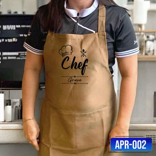 Chef, Apron with Personalized Name for Mother's Day - APR-002 Thumbnail