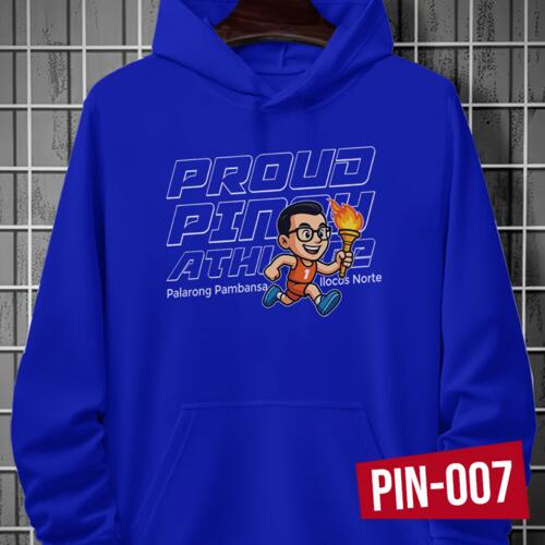 Blue Hoodie Jacket for Proud Pinoy Athlete, Palarong Pambansa 2025, Ilocos Norte - PIN-007 Thumbnail